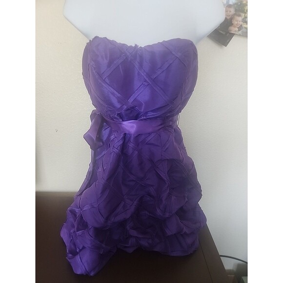 My Michelle Dresses & Skirts - Women's My Michelle Purple Halter Top Short Dress Size 3
